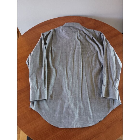 Lauren Ralph Lauren Mens Dress Shirt Gray Large 16 1/2 32/33 Button Up Non Iron - Picture 8 of 11